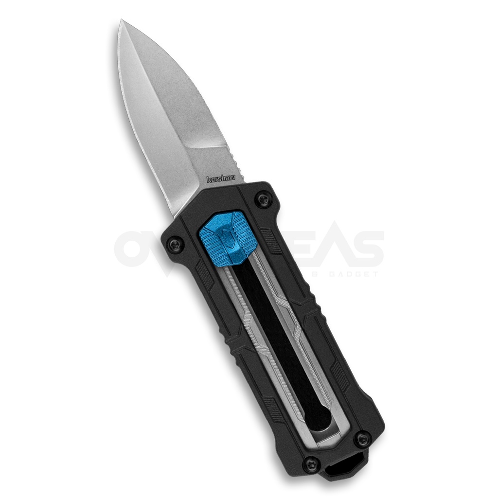 มีดพับกลไกแบบพิเศษ Kershaw Jens Anso Kapsule Manual Button Lock OTF (8Cr13Mov 1.9" Satin),1190