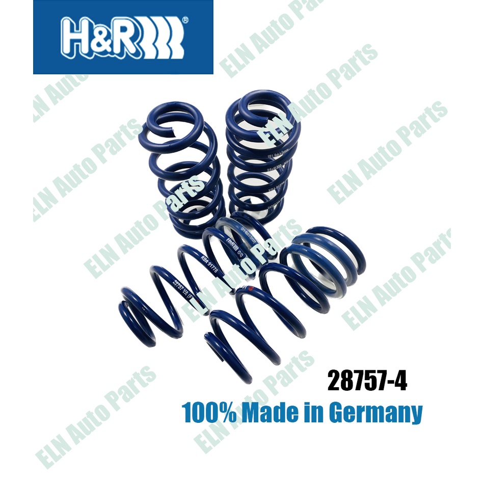 H&R สปริงโหลด (lowering spring) ออดี้ AUDI A5/S5 type B8/9/F Coupe 2wd+Quattro, Sportpack ปี 2016 เต