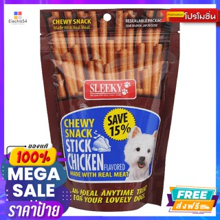 Sleeky(สลิคกี้) สลิคกี้ ชิววี่ สแนคแท่ง รสไก่ 175 ก. Sleeky Chewy Snack Bar Chicken Flavor 175 g.อาหารสุนัข