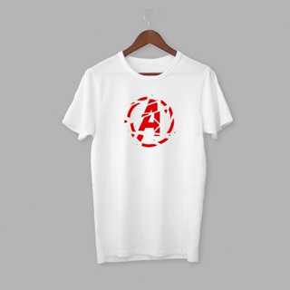 PRNT - Marvel Avengers Printed Logo Shattered White T-Shirt_04