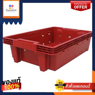 ลังโปร่งทรงเตี้ย KASSA HOME รุ่น VCP-412RD ขนาด 53 x 35 x 14 ซม. สีแดงLow-shaped crate  VCP-412RD Size 53 x 35 x 14 cm.