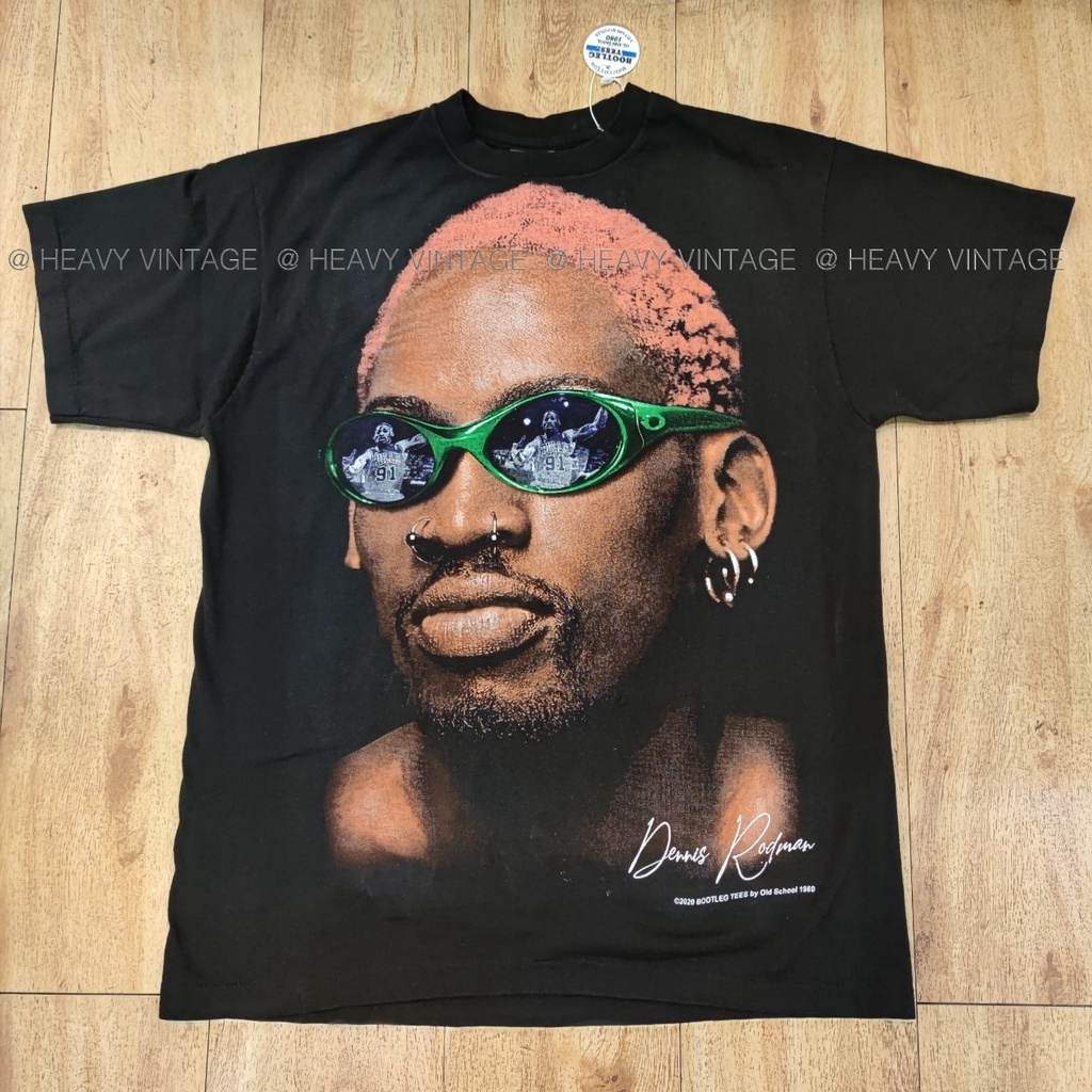 DENNIS RODMAN BASKETBALL BOOTLEG เสื้อวง สื้อทัวร์ เสื้อลายนักบาส