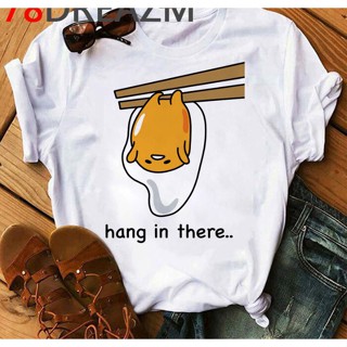 Kawaii Gudetama T Shirt Women Grunge Summer Top Plus Size T-shirt Funny Lazy Egg Yolk Cartoon Tshirt_07