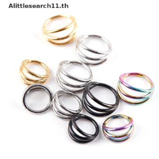 Alittlesearch11 ต่างหูห่วงเหล็ก สําหรับผ่าตัดจมูก