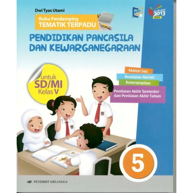 Erlangga-BK INTEGRATED THEMATIC COMPANION PPKN JL.5/K13N