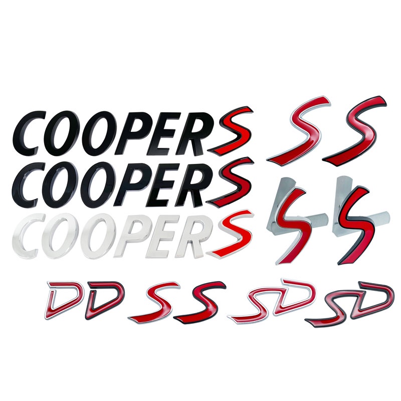 สติกเกอร์โลหะ ลายโลโก้ MINI Cooper S 3D สําหรับติดตกแต่งรถยนต์ MINI Cooper R60 R56 R57 R58 R60 F55 F