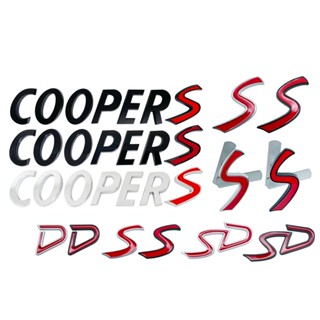 สติกเกอร์โลหะ ลายโลโก้ MINI Cooper S 3D สําหรับติดตกแต่งรถยนต์ MINI Cooper R60 R56 R57 R58 R60 F55 F56