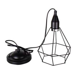 Iron โคมไฟแขวนเหล็ก (E27x1) LUZINO รุ่น L150033B สีดำPendant Lamp Iron (E27x1) LUZINO L150033B Black