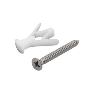 PLASTIC พุกยึดผนังกลวงพลาสติก พร้อมสกรู DEXZON 12 มม. 4 ตัวPLASTIC DRYWALL ANCHOR WITH SCREW DEXZON 12MM 4EA