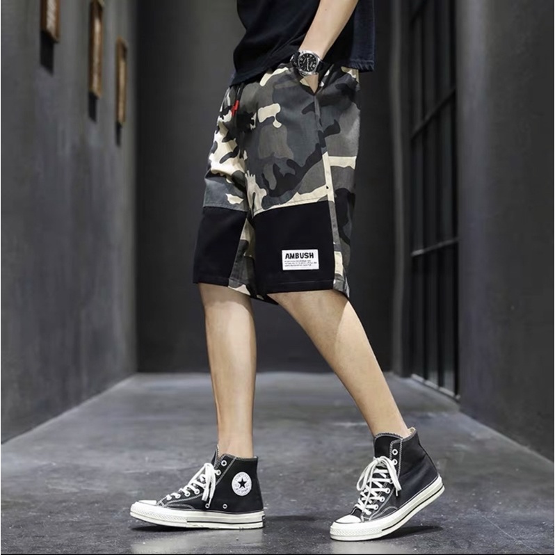 (L-4XL) มีหลายสีกางเกงขาสั้นแฟชั่นผู้ชาย ราคา ถูกที่สุด ดีลบีเคเค แกลเลอรีภาพที่ 2