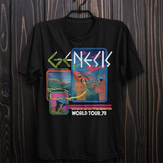 ใหม่ เสื้อยืดลําลอง แขนสั้น พิมพ์ลาย Genesis lives in concert World Tour 78 แฟชั่นสําหรับผู้ชาย