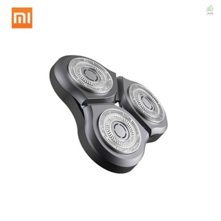 Mit หัวใบมีดโกนหนวดไฟฟ้า แบบสองชั้น กันน้ํา สําหรับ Xiaomi Mijia S300 S500 S500C