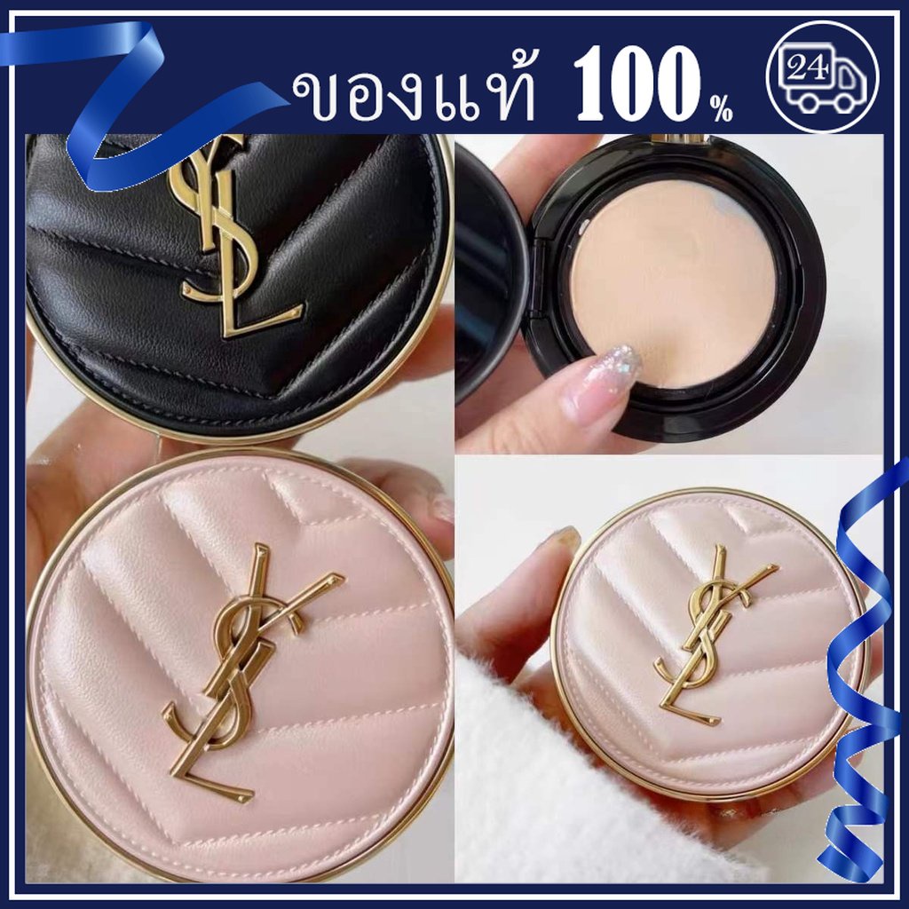 ส่วนลดของแท้💯 YSL Le Cushion Encre De Peau 14g / 5g เบาะอากาศ Air Cushion บรรจุภัณฑ์เครื่องหนัง สี#1