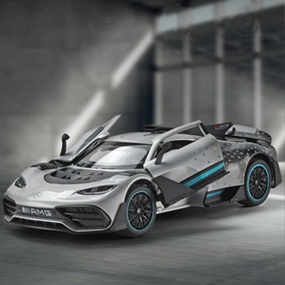 1:24 Mercedes-AMG ONE โมเดลรถยนต์อัลลอย มีเสียง และไฟ ของเล่นสําหรับเด็ก