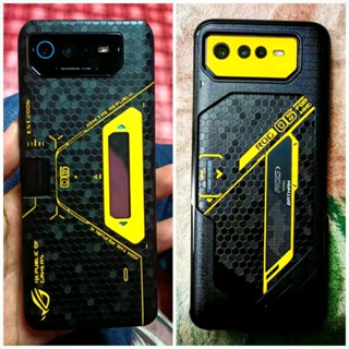 เคสโทรศัพท์มือถือ ลายรังผึ้ง สีดํา สีเหลือง สีแดง สําหรับ ROG Phone 7 6 5 3 2