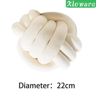 [Kloware] หมอนพิงหลังหมอน ผูกปม ทรงกลม ขนาด 22 ซม. สําหรับตกแต่งบ้าน