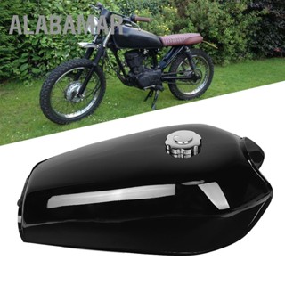 ALABAMAR รถจักรยานยนต์ Universal Bright Black Retro Fuel Gas Tank พร้อมฝาครอบสวิตช์ Fit สำหรับ Honda CG125