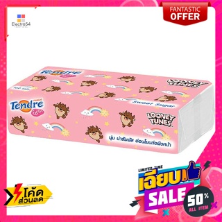 Tender(เทนเดอร์) เทนเดอร์ กระดาษเช็ดหน้า 150 แผ่น คละแบบ Tender facial tissue 150 sheets assorted designs