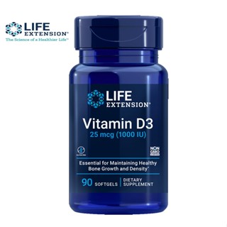 หมดอายุ 12/23 💦 LE Vitamin D3 25 mcg (1000 IU) life extension วิตามินดี