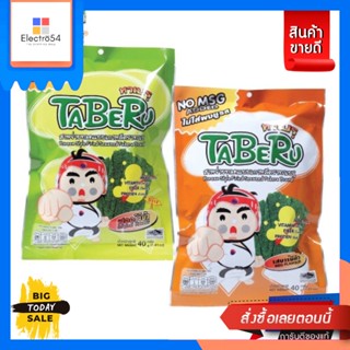 Taberu(ทาเบรุ) Taberu ทาเบรุ สาหร่ายทอดแบบเกาหลี 40 กรัม (เลือกรสได้) Taberu Taberu Korean style fried seaweed 40g. (cho