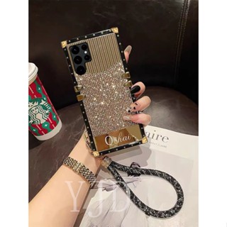 Yjd เคสโทรศัพท์มือถือ กันกระแทก พร้อมเชือกคล้องมือ สําหรับ Samsung S23 Ultra S23+