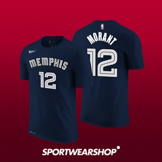 เสื้อยืด ลายบาสเก็ตบอล Memphis Grizzlies 12nd JA MORANT NAVY CITY 21/22