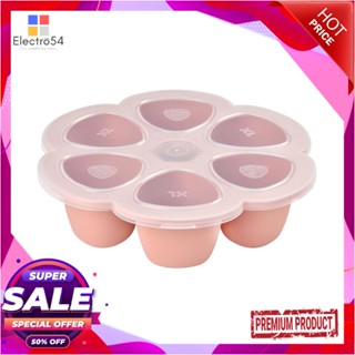 COMPARTMENT ถาดหลุม 6 ช่อง PP/ซิลิโคน 150ml BEABA สีชมพูCOMPARTMENT TRAY PP/SILICONE 6-COMPARTMENT 150ML BEABA PINK