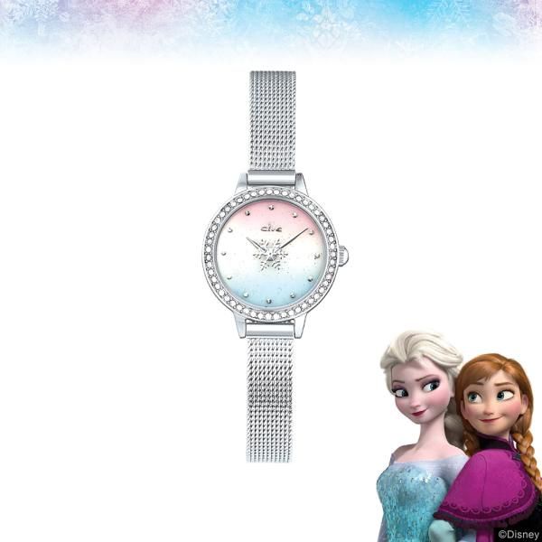 [Clue X Disney] Frozen Gradation Snowflake นาฬิกาข้อมือ สีเงิน CL2G19B05MWW
