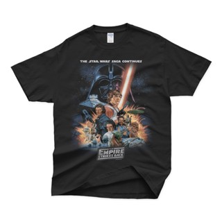 Ready Stock Top Quality Movie Shirt Custom Print Streetwear Star Wars Empire Strikes Back Vintage Styled Tshirt Des_04