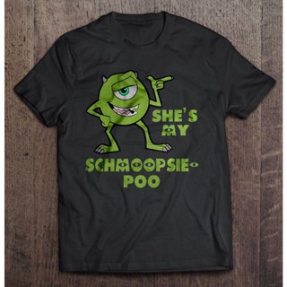 Men Funny T Shirt Fashion tshirt ShesMy Schmoopsie-Poo - Monsters Inc Googly Bear and Schmoopsie Poo t-shirtเสื้อยืด