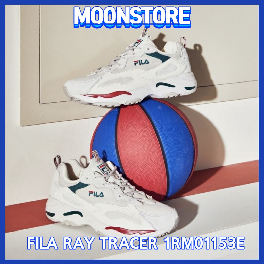 [Fila] Fila Ray Tracer รองเท้าวิ่ง 926 สีเบจ + สีขาว
