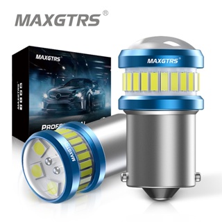 Maxgtrs หลอดไฟเลี้ยว LED BA15S P21W 1156 7440 W21W 3156 3157 P27 7W BAU15S S25 T20 4014 3030 2 ชิ้น