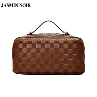 Jasmin NOIR กระเป๋าถือ กระเป๋าสะพายไหล่ ทรงโท้ท ลายสก๊อต แฟชั่นสําหรับสตรี