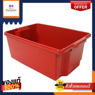 ลังทึบทรงสูงซ้อนได้ KASSA HOME รุ่น PSM-58L ขนาด 67 x 44 x 26 ซม. สีแดงStackable Tall Crate  Model PSM-58L Size 67 x 44