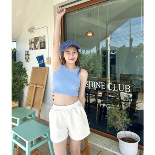 Ronni crop 🧺🪞🥣🍅เสื้อครอปน่ารักสีสวยสุดๆผ้าร่องริบ