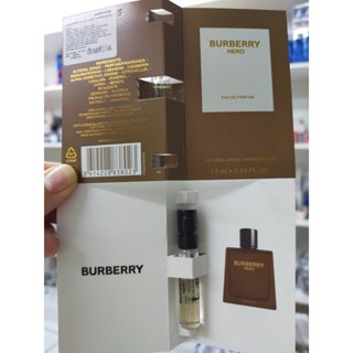 1.5ml น้ำหอม Burberry Hero 1.5 ml. หัวสเปรย์ เผยเสน่ห์สมบูรณ์แบบ รสนิยมมีระดับ น้ำหอมผู้ชาย ของแท้ ล็อตใหม่ EDP EDT