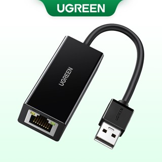 UGREEN อะแดปเตอร์สายแลน เชื่อมต่อเครือข่ายอีเธอร์เน็ต แบบเสียบ USB 2.0 ต่อ 10/100 สําหรับ nintendo switch