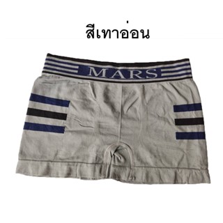 กางเกงในเด็ก เด็กโต ขาสั้น บ๊อกเซอร์ ลายขีด 3 ขีด #417 Boxer ผ้านิ่ม ทอทั้งตัว ไร้ตะเข็บ