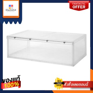กล่องอเนกประสงค์ซ้อนได้พร้อมฝาปิดแม่เหล็ก KASSA HOME รุ่น API-1018 ขนาด 56 x 37 x 18.3 ซม. สีใสMultipurpose Stackable Bo