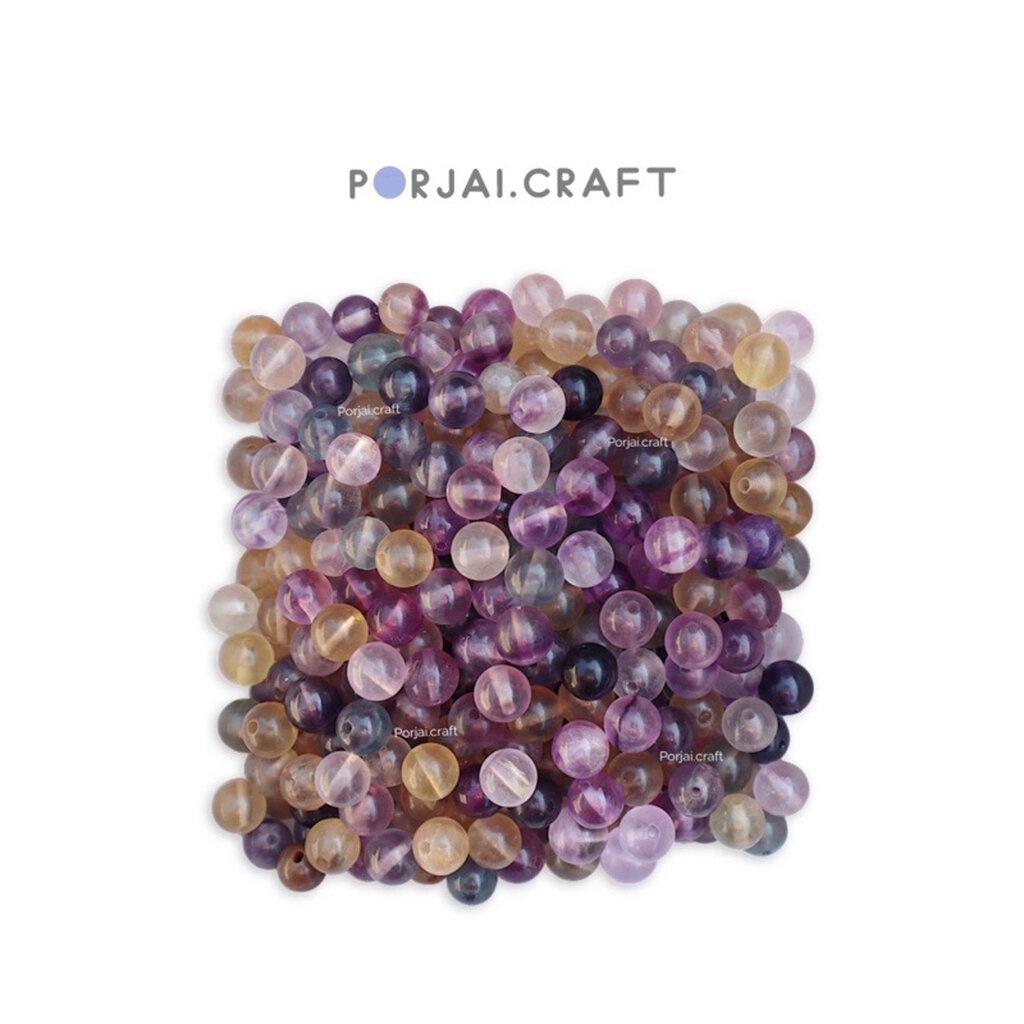 Rainbow Fluorite Bead ลูกปัดฟลูออไรด์สีรุ้ง
