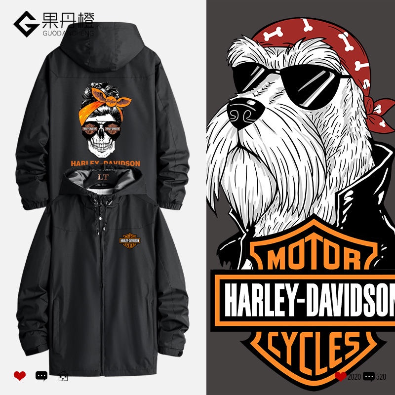 Harley-davidson Motorcycle Retro Jacket IRON883/1200 STREET750 DYNA Fat bob 114 FORTY-EIGHT street bob BREAKOUT LOW RIDER ROAD KING GLIDE SOFTAIL STANDARD riding suit assault jacket hooded windbreaker