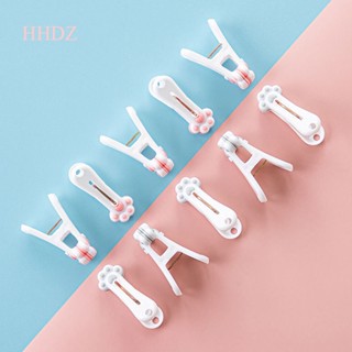 Hhdz คลิปหนีบกระดาษ รูปอุ้งเท้าแมวน่ารัก กันลม DIY สําหรับหนีบผ้า ถุงเท้า 12 ชิ้น