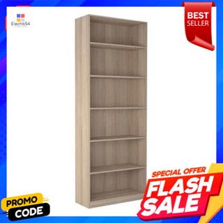 shelf ชั้นวางของ 6 ชั้น KASSA รุ่น ลายไม้ ขนาด 80 ซม. สีน้ำตาลอ่อน6-tier shelf KASSA model wood pattern size 80 cm. ligh