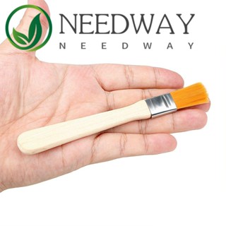 Needway แปรงไนล่อน ด้ามจับไม้ สําหรับทําความสะอาดคีย์บอร์ด แท็บเล็ต โทรศัพท์มือถือ