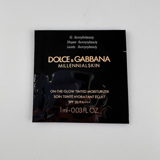 DOLCE &amp; GABBANA Millennialskin On-The-Glow Tinted Moisturizer Spf 30/Pa+++ #200 cashmere ขนาดทดลองซอง 1 ml