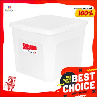 STORAGE กล่องฝาปิด STACKO CK300 39.5x34x30.5 ซม. สีใสSTORAGE BOX WITH LID STACKO CK300 39.5X34X30.5CM CLEAR