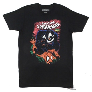 Cheap Sale t-shirt Spiderman Venom Is Back Mcfarlane Marvel Comics Authorized Adult T-Shirt mans cotton tee_04