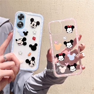 ขายดี เคสโทรศัพท์มือถือ ซิลิก้าเจลนิ่ม แบบใส บางพิเศษ ลายการ์ตูนน่ารัก แฟชั่น สําหรับ OPPO A78 5G A17 A17K A77S A77 A57 4G