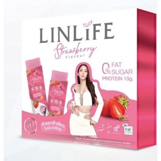 ￼Pananchita LinLife Strawberry ปนันชิตา ลินไลฟ์ สตรอเบอร์รี่ [10 ซอง] โปรตีน เจลลี่ อั้ม