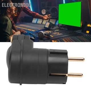 Electron000 ปลั๊กไฟ AC 90 องศา Audiophile ทองแดงบริสุทธิ์ 24K ชุบทอง Sound Power Connector Plug ปลั๊ก EU 100-250V